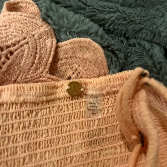 NWT Free People Ilektra Bralette Coral Mist size small - Picture 9 of 10